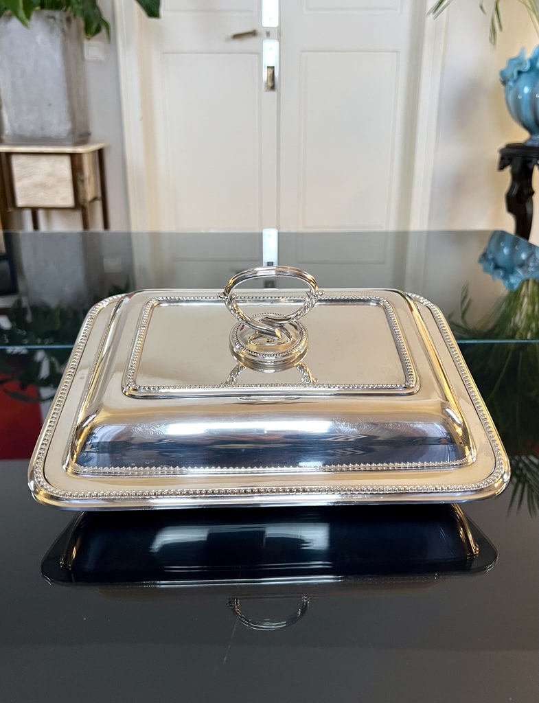legumier-plats-de-service-couvercle-metal-argente-vaisselle-vintage-brocante-antiquites