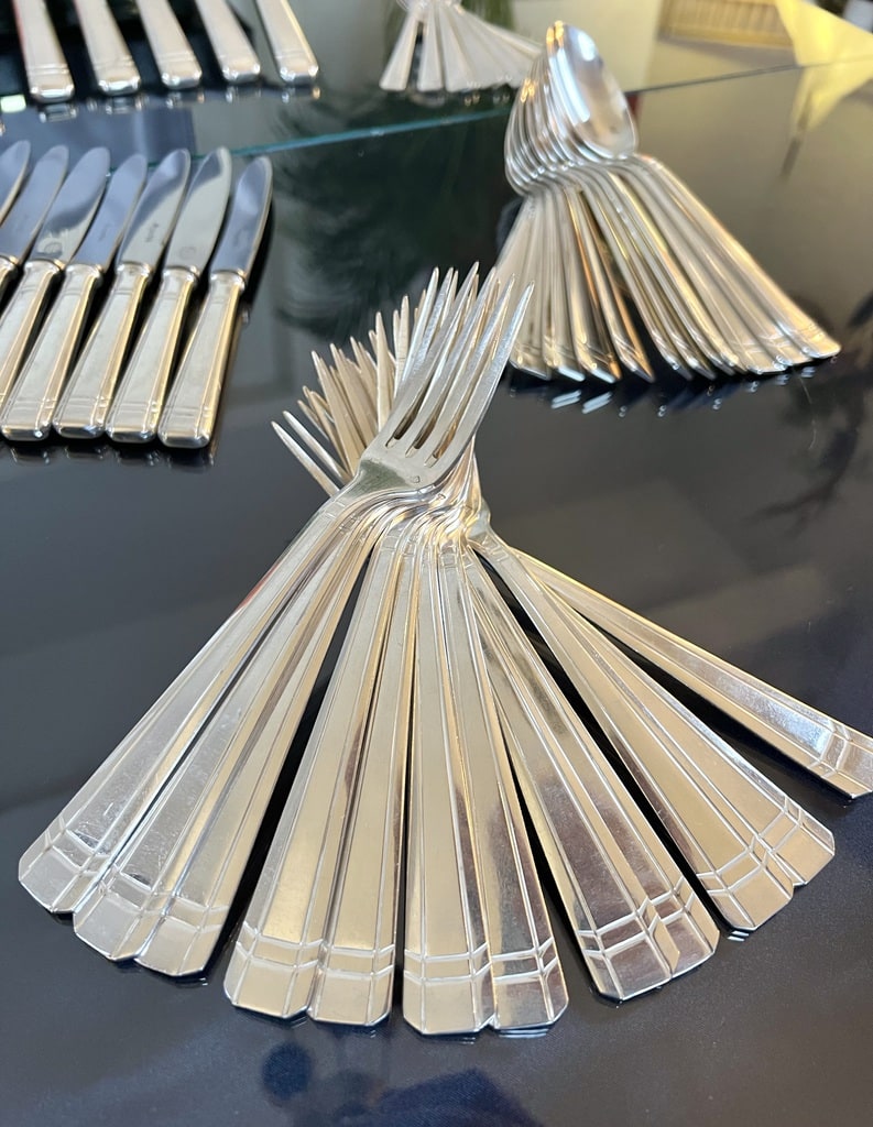 fourchettes-art-deco-metal-argente-vaisselle-vintage-20e-siecle-antiquaire-brocante-boutique