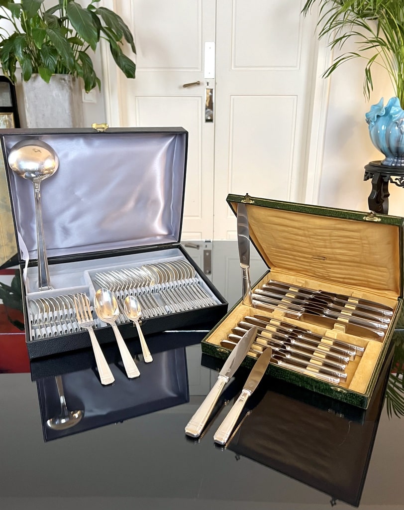ARGENTERIE MÉNAGÈRE 37 Pieces Métal Argenté Ravinet D Enfer Demi Coquille EUR 219,00 - FR ARGENTERIE MÉNAGÈRE 37 Pieces Métal Argenté Ravinet D Enfer Demi Coquille EUR 219,00 - FR