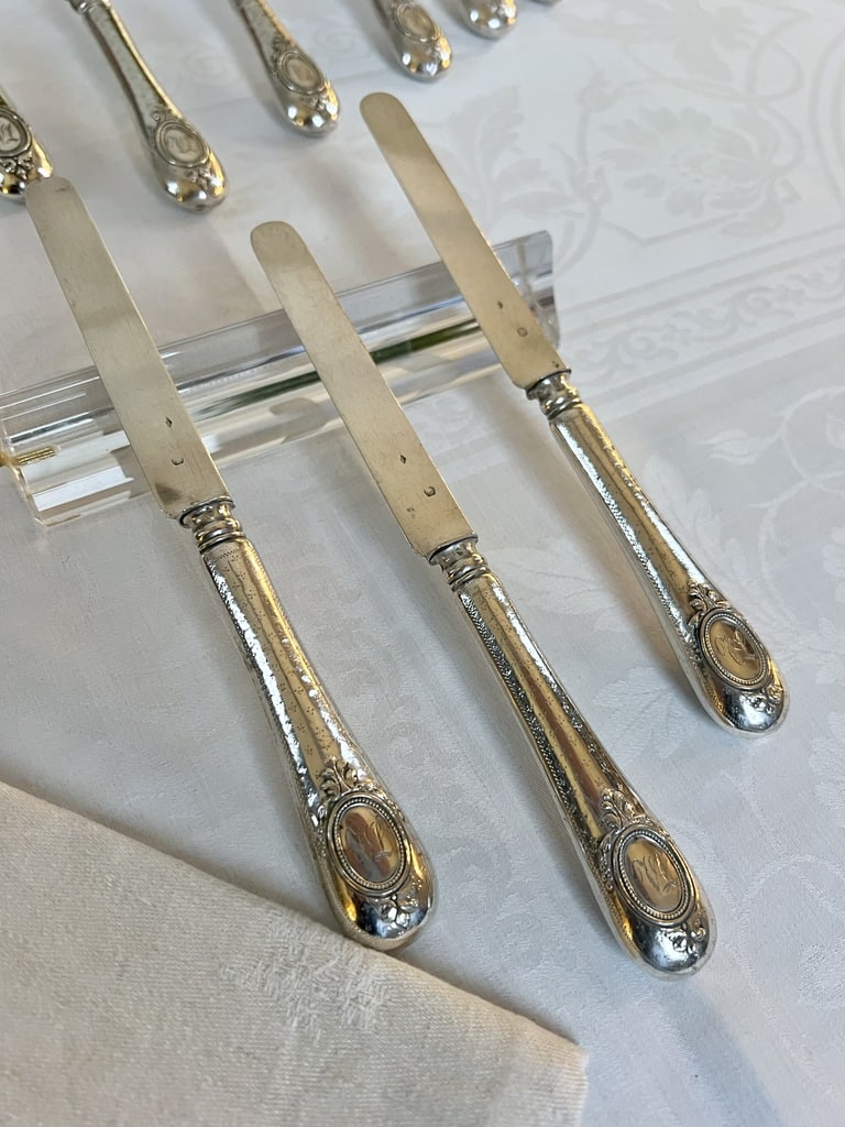 couverts-en-argent-poincon-minerve-monogrammes-service-de-table-argenterie-ancienne-brocante-antiquaire