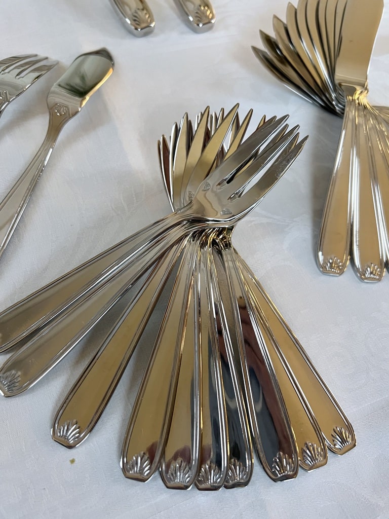 Ménagère à Poisson Guy Degrenne 26 Pièces - Service Pour 12 - Inox, Made In France