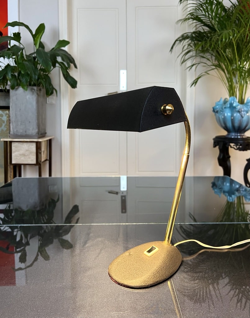 lampe de bureau articulee vintage design 1950 luminaire ancien brocane en ligne decoration
