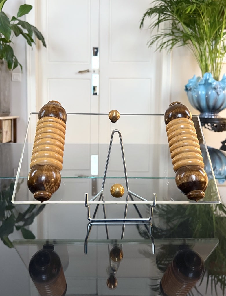 plateau-art-deco-en-verre-biseaute-et-poignees-bois-brocante-art-de-la-table
