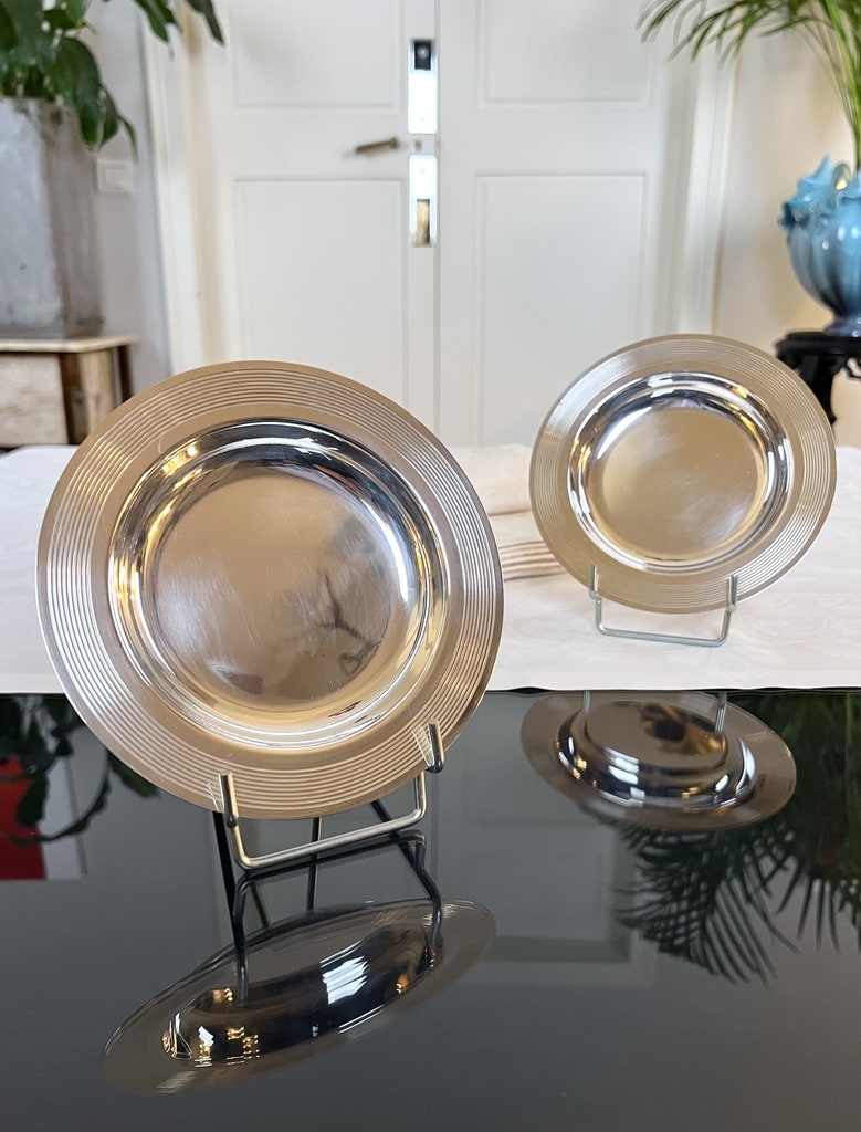 DESSOUS DE PLAT christofle Fermiers Généraux Poinçons Orfèvre Métal