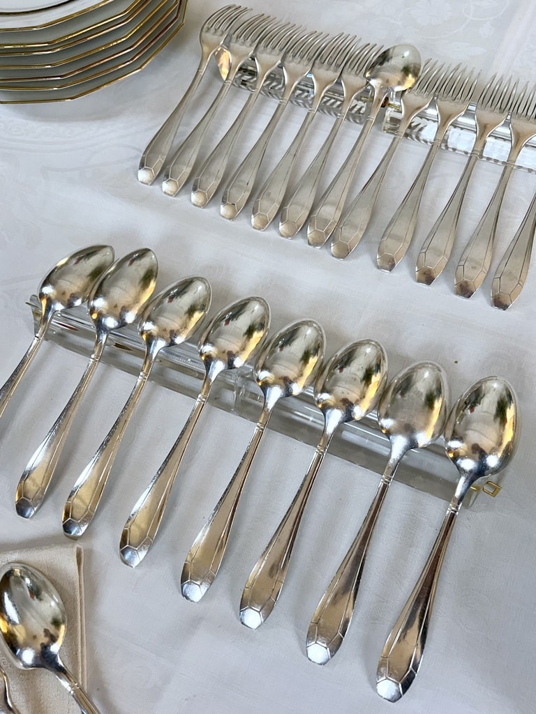 couverts-entremets-metal-argente-epoque-art-deco-vaisselle-vintage-art-de-la-table-antiquites