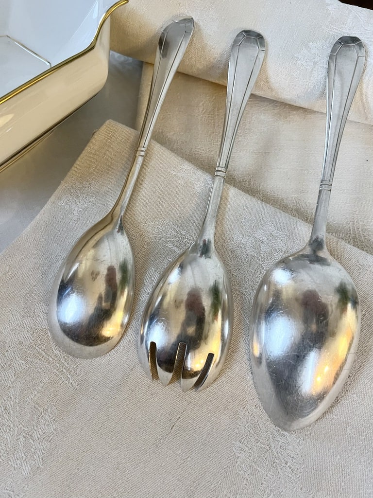 Ensemble De Couverts De Service Orbrille Inox – Métal Argenté, Excellent état