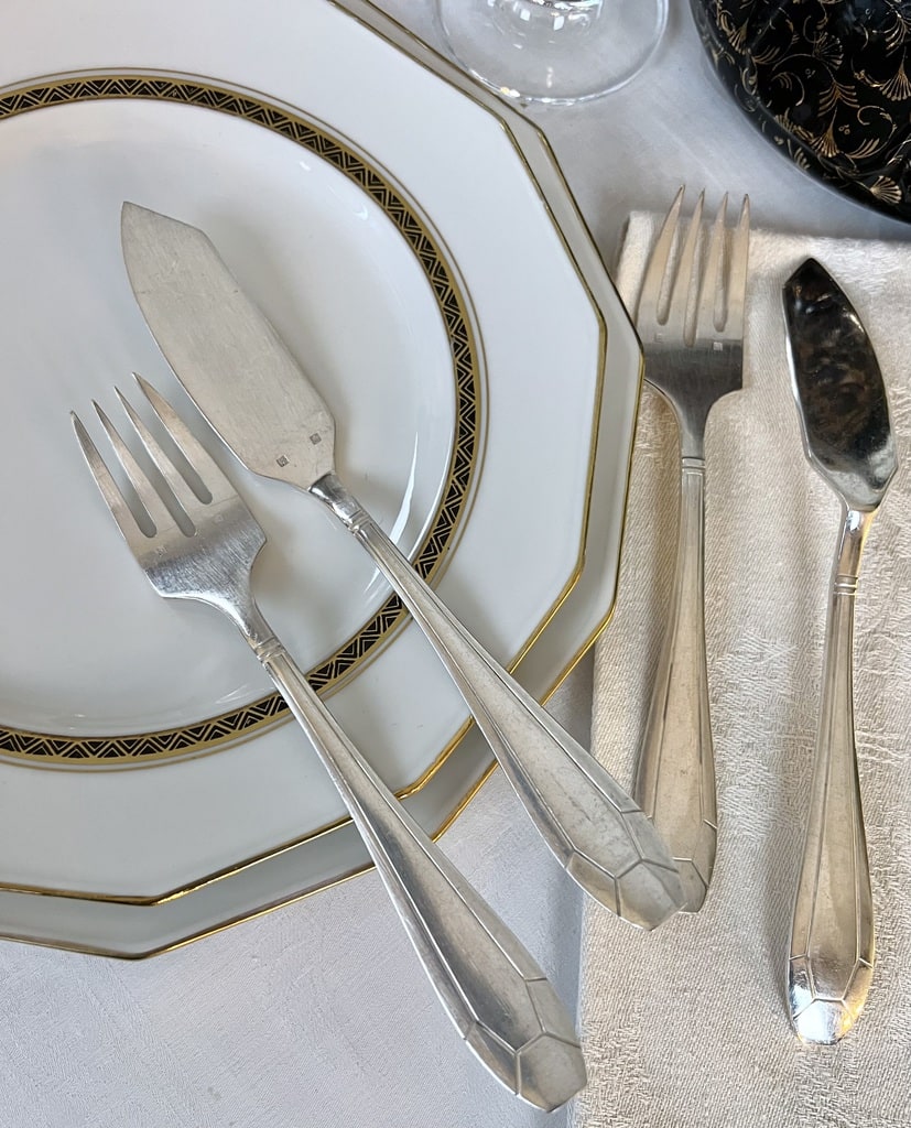 service-couverts-poisson-metal-argente-epoque-art-deco-brocante-antiquites