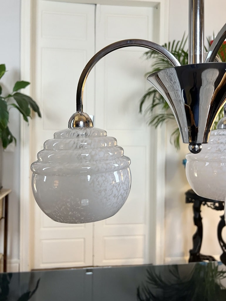 lustre-vintage-metal-chrome-globes-clichy-boutique-luminaire-brocante