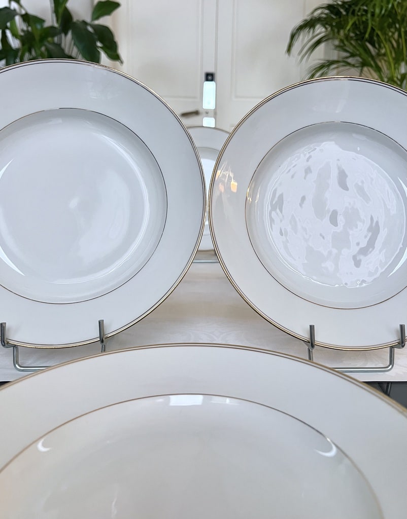 service-assiettes-creuses-porcelaine-de-limoges-vaisselle-ancienne-blanche-filets-or-fin-art-de-la-table-antiquites