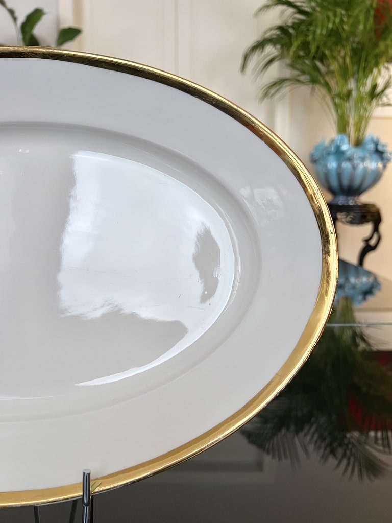 Plat sabot ovale blanc 14 x 10cm en porcelaine - Collection Generale - Pillivuyt