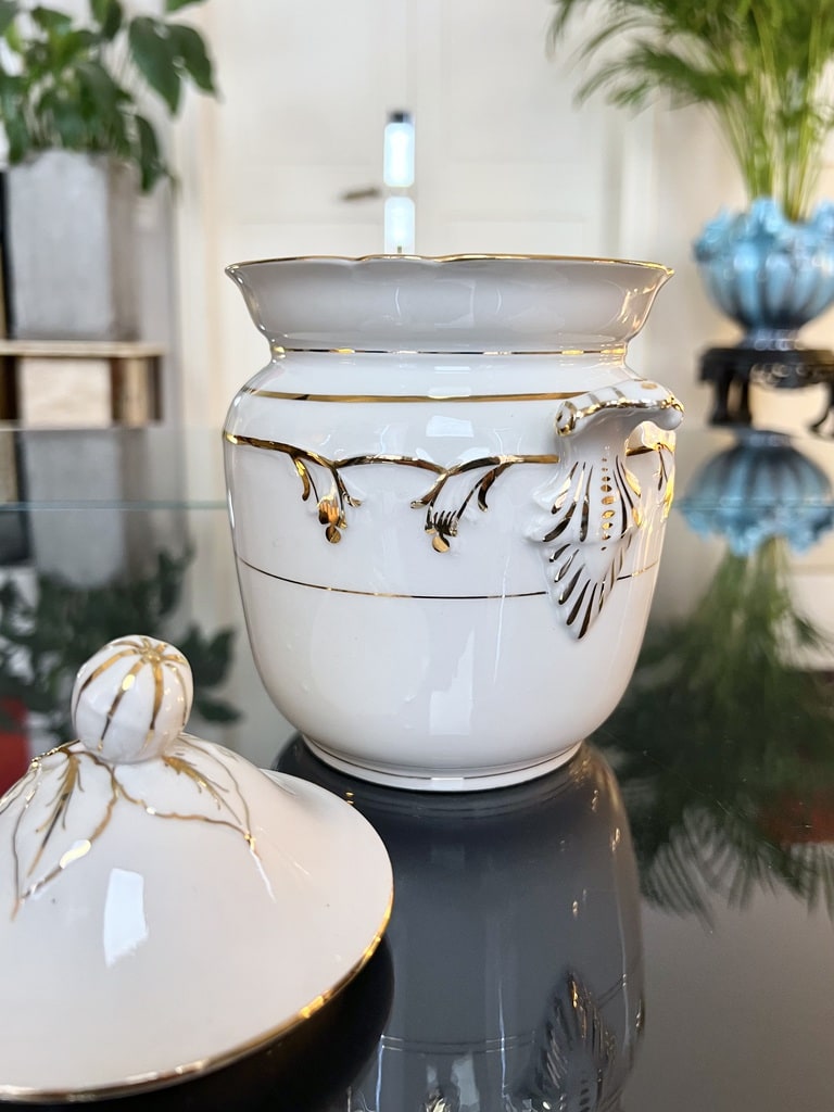 sucrier-ancien-porcelaine-vieux-paris-decor-or-fin-couvercle-fretel-poignées-service-the-cafe-brocante-antiquites