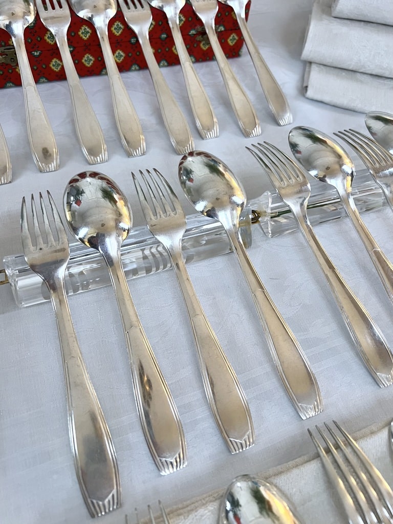 menagere-art-deco-couverts-entremets-christofle-metal-blanc-alfenide-fourchette-dessert-brocante-antiquites