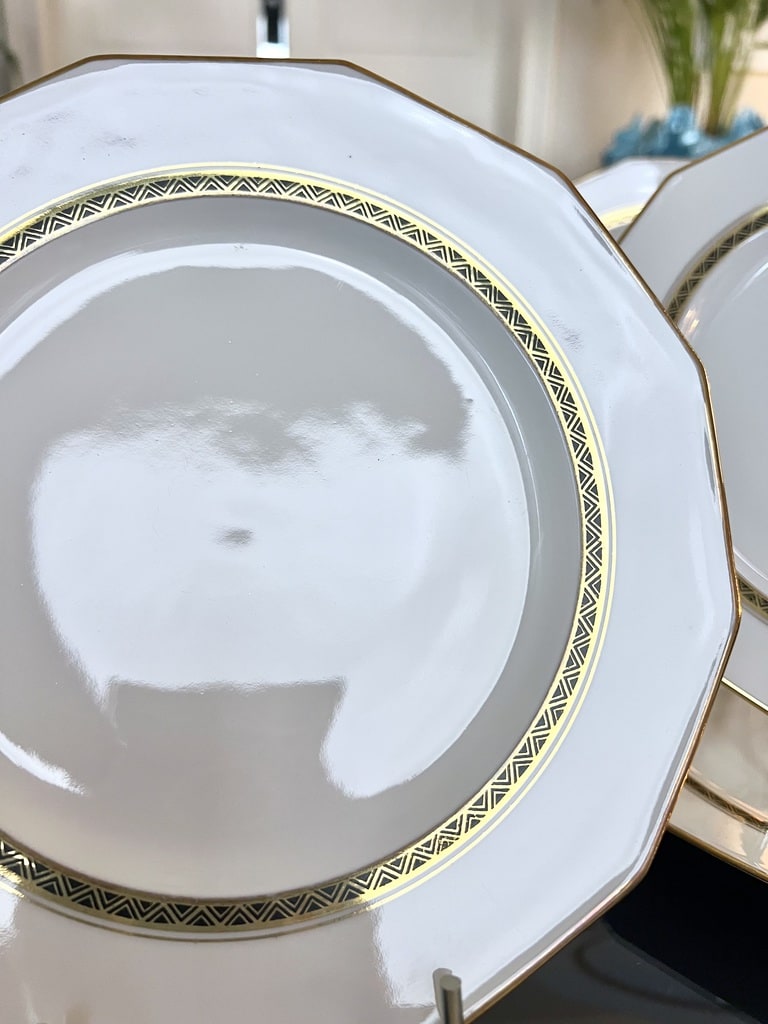 assiettes-dessert-porcelaine-limoges-lanternier-service-de-table-ancien-blanc-or-vaisselle-art-deco-brocante-antiquaire
