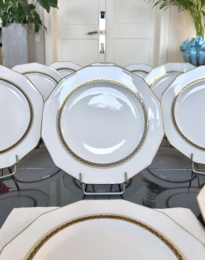 assiettes-dessert-epoque-art-deco-service-de-table-porcelaine-limoges-lanternier-vaisselle-ancienne-style-moderne-antiquaire-brocante