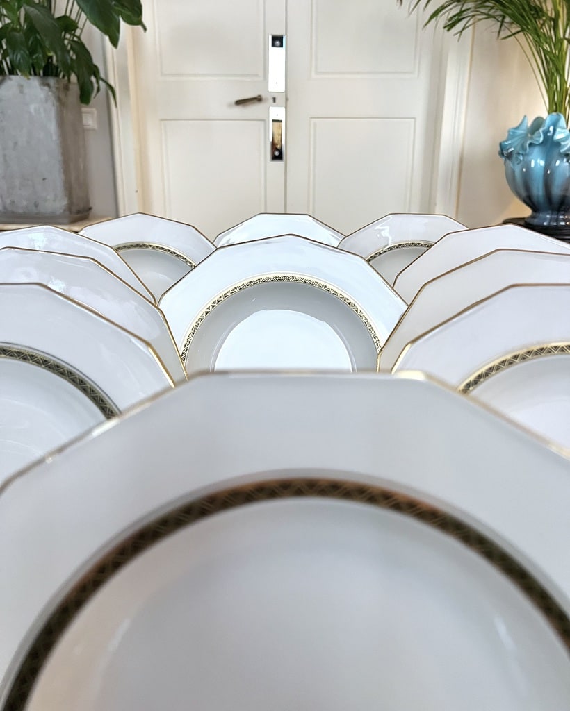 service-assiettes-ancienne-porcelaine-limoges-lanternier-creux-potage-soupe-vaisselle-moderne-art-deco-brocante-antiquaire