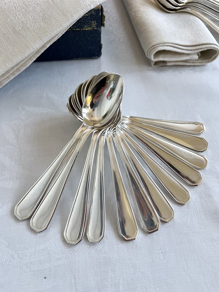 Ménagère Vintage Codhor 37 Pièces – Argent Plaqué, Années 1920-40, Avec Coffret