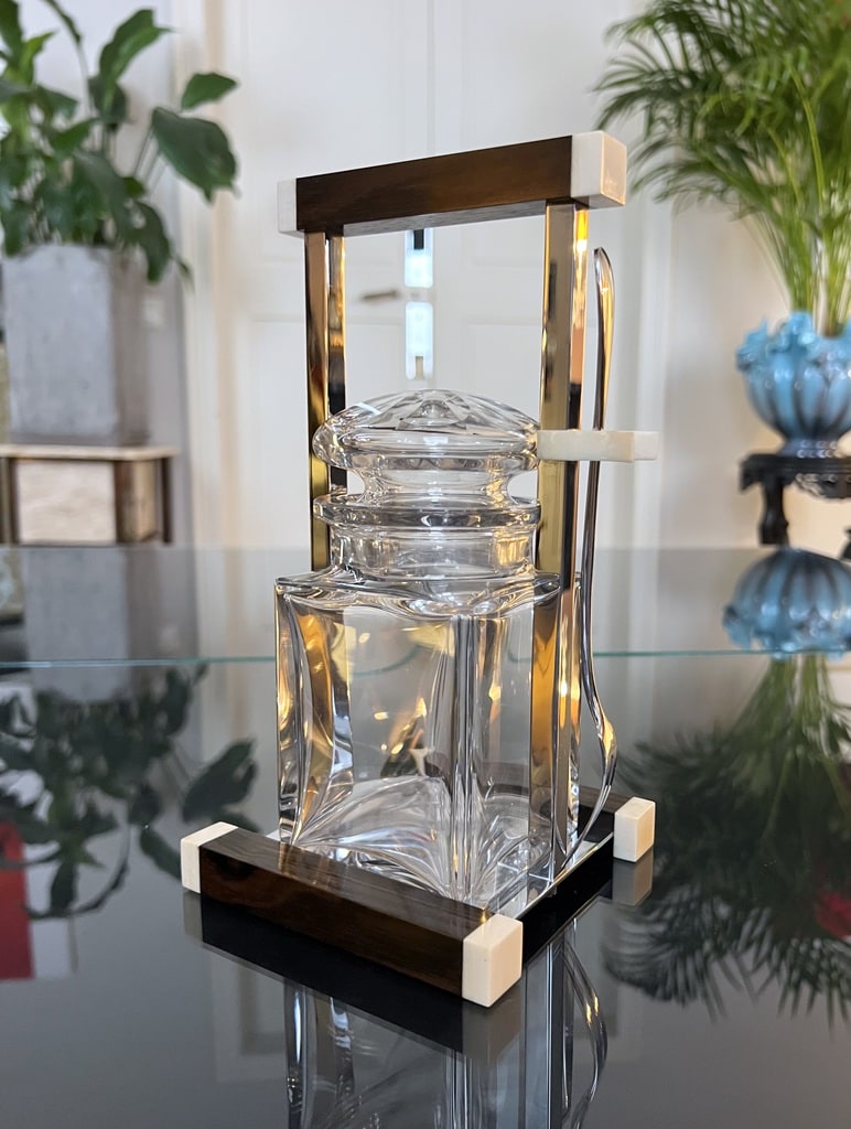 serviteur-pot-en-cristal-poignée-ebene-macassar-et-metal-chromé-art-de-la-table-vaisselle-art-deco-moderniste-brocante-antiquaire