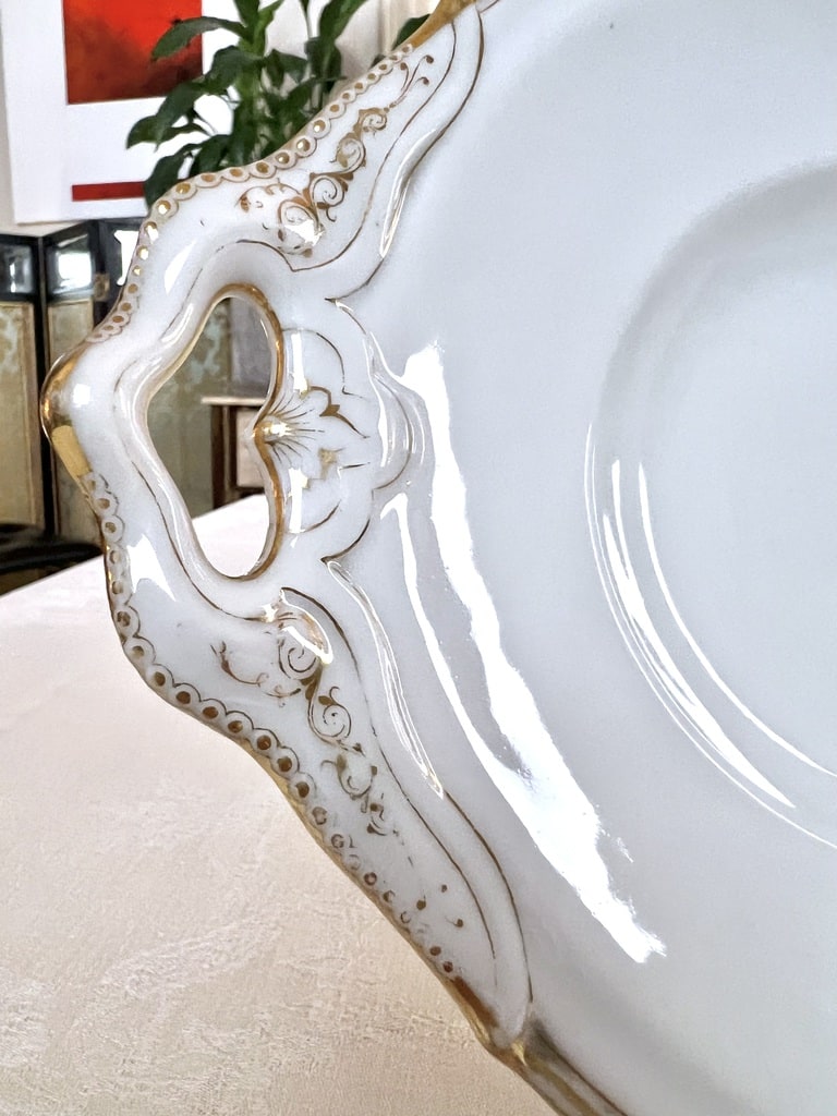 plat-de-service-porcelaine-blanche-limoges-jean-pouyat-viande-poisson-antiquaire-vaisselle-ancienne-brocante