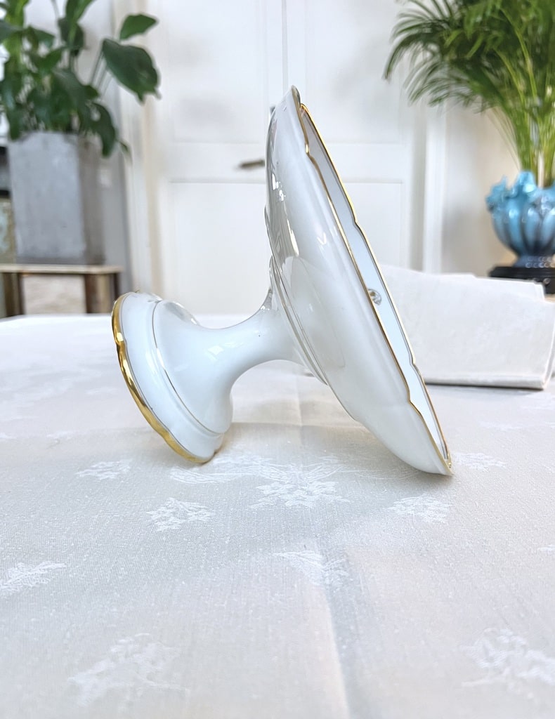 compotier-ancien-coupe-de-service-porcelaine-blanche-limoges-jean-pouyat-vaiselle-ancienne-francaise-antiquaire-brocante