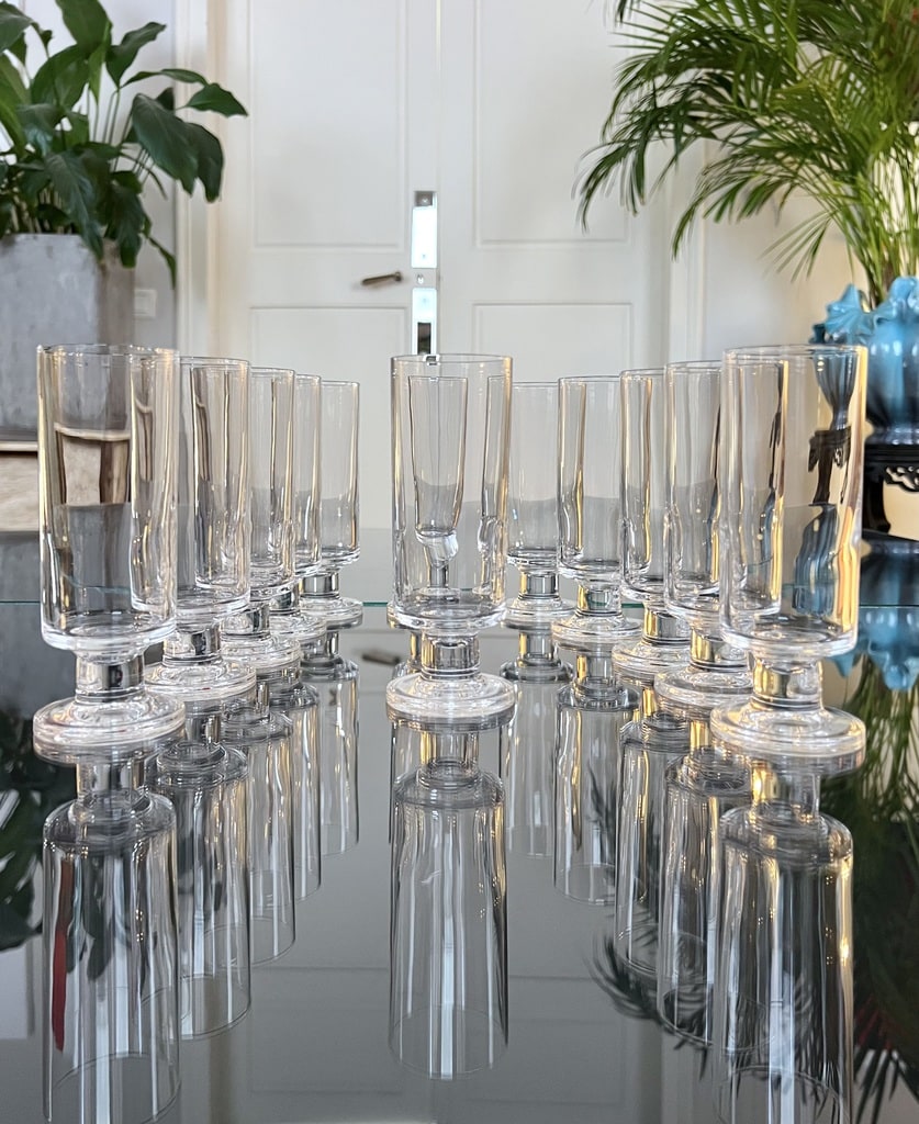 flutes-a-champagne-en-cristal-service-de-verres-anciens-style-moderne-vintage-1970-brocante-antiquites-art-de-la-table