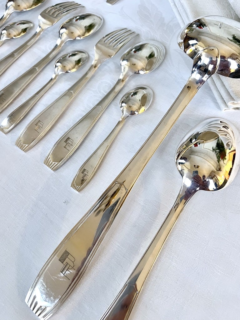 couverts-art-deco-menagere-ancienne-alfenide-christofle-fourchettes-cuilleres-brocante-antiquites-france