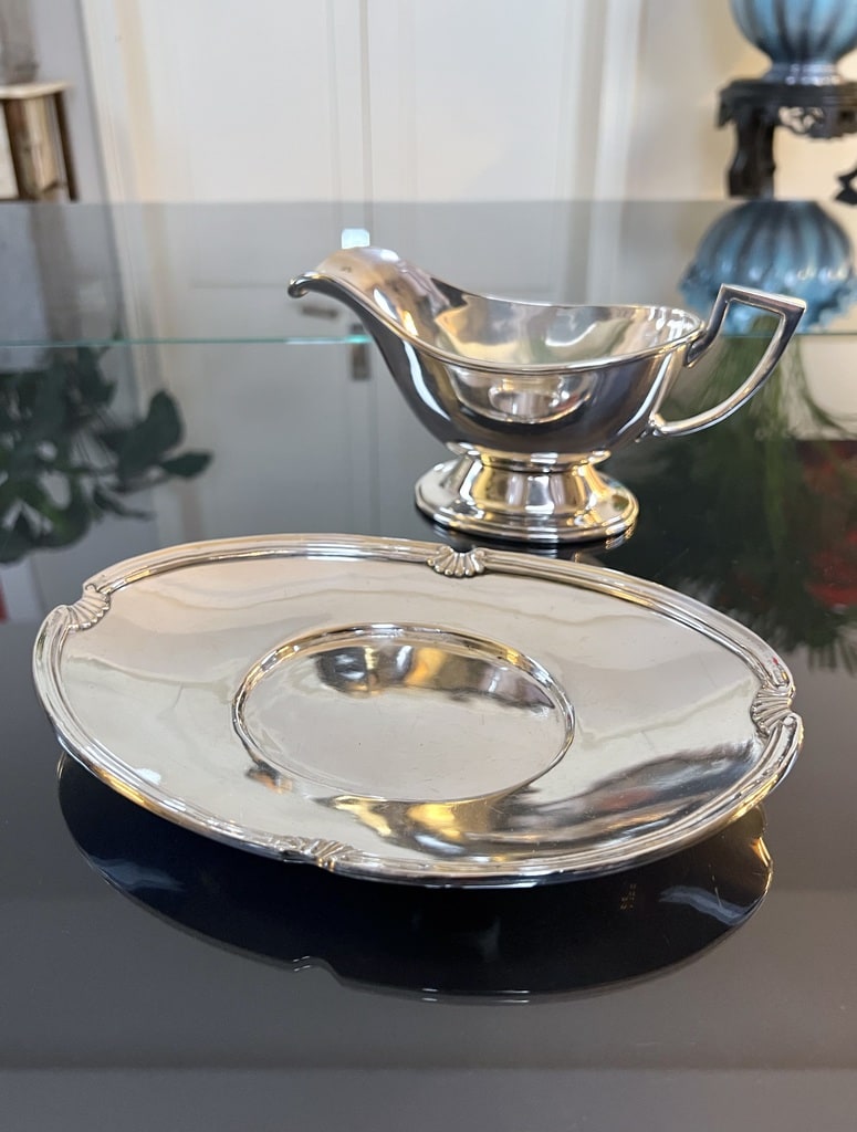 GRANDE SAUCIÈRE EN métal argenté de style Louis XV EUR 119,00 - FR