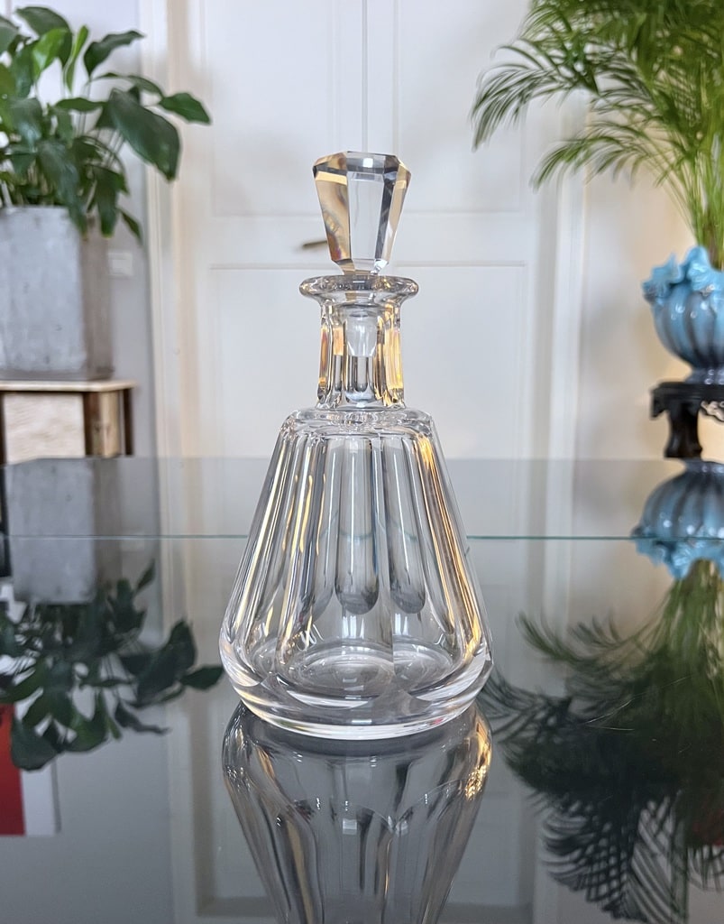 carafe-cristal-baccarat-bouteille-bar-art-de-la-table-vin-eau-service-ancien-brocante-vintage-vaisselle-antiquaire