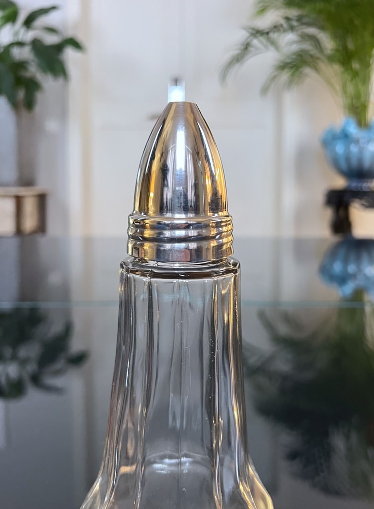 SAUPOUDREUSE À SUCRE / sucrier SFAM modèle PERLES métal argenté Table