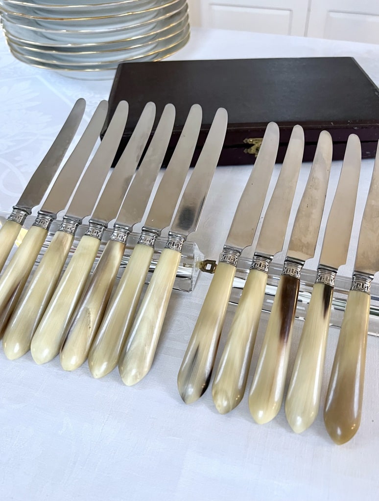 couteaux-entremets-art-deco-style-moderne-couverts-anciens-menagere-coffret-ecrin-vaisselle-brocante-antiquaire