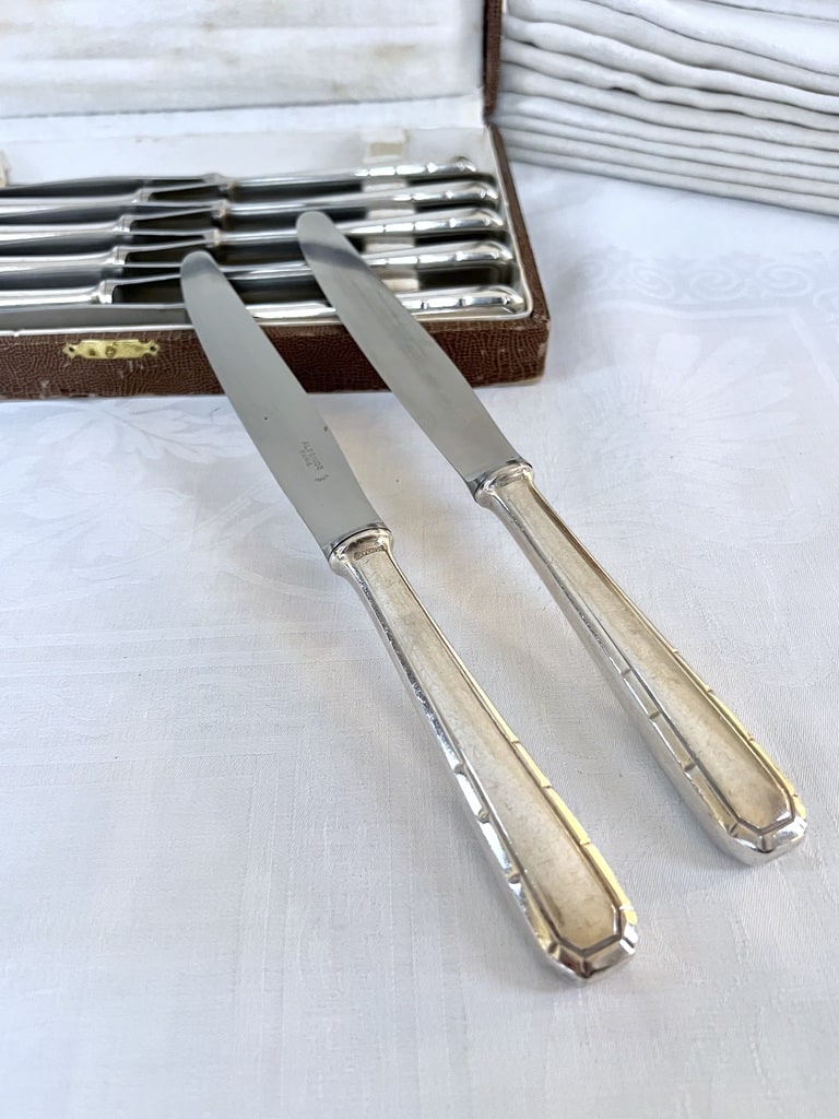 couteaux-de-table-alfenide-et-inox-christofle-couverts-anciens-style-art-deco-antiquaire-brocante