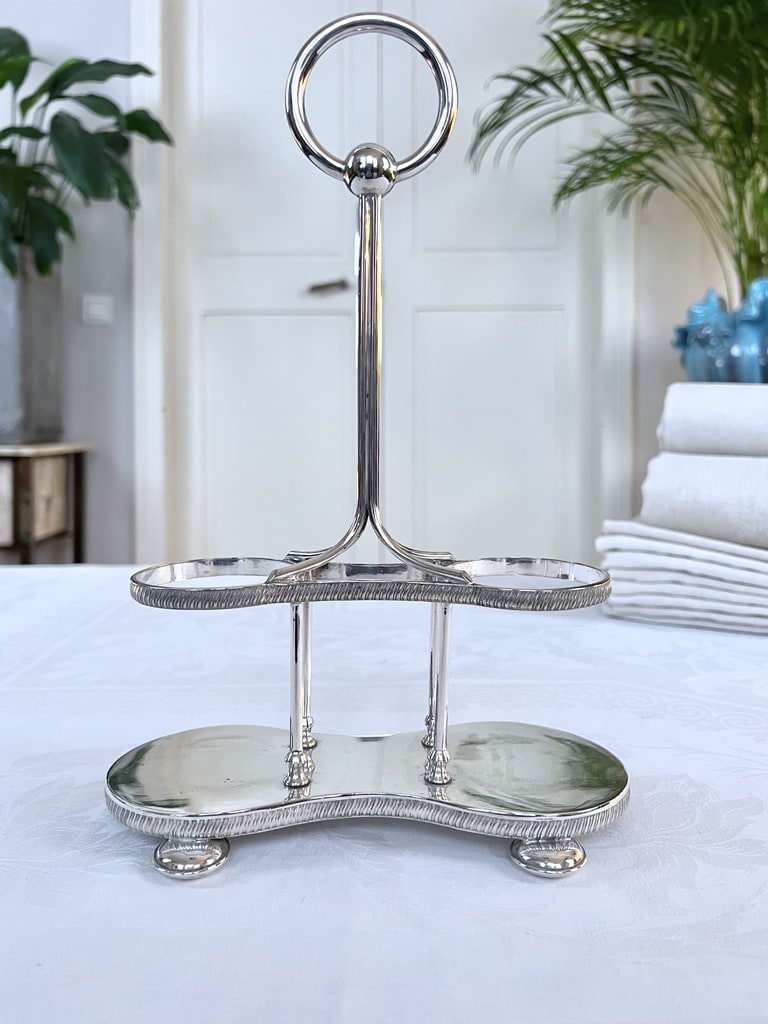 serviteur-condiments-metal-argente-huile-vinaigre-accessoire-de-table-vaisselle-brocante-art-de-la-table