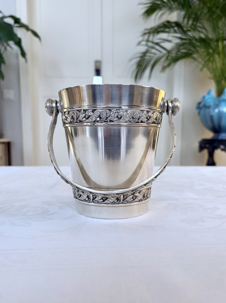 seau-a-glace-ancien-fin-19e-siecle-metal-argente-accessoires-et-art-de-la-table-antiquaire-brocante-france