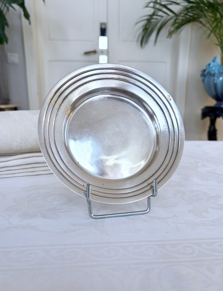 dessous-de-carafe-en-metal-argente-bouteille-aiguiere-art-de-la-table-ancien-antiquaire-brocante