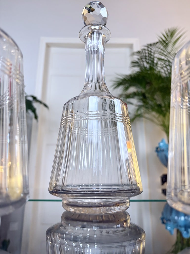 carafe-ancienne-en-verre-bouchon-cristal-service-de-table-vintage-verrerie-vaisselle-art-de-la-table-brocante-en-ligne-antiquaire