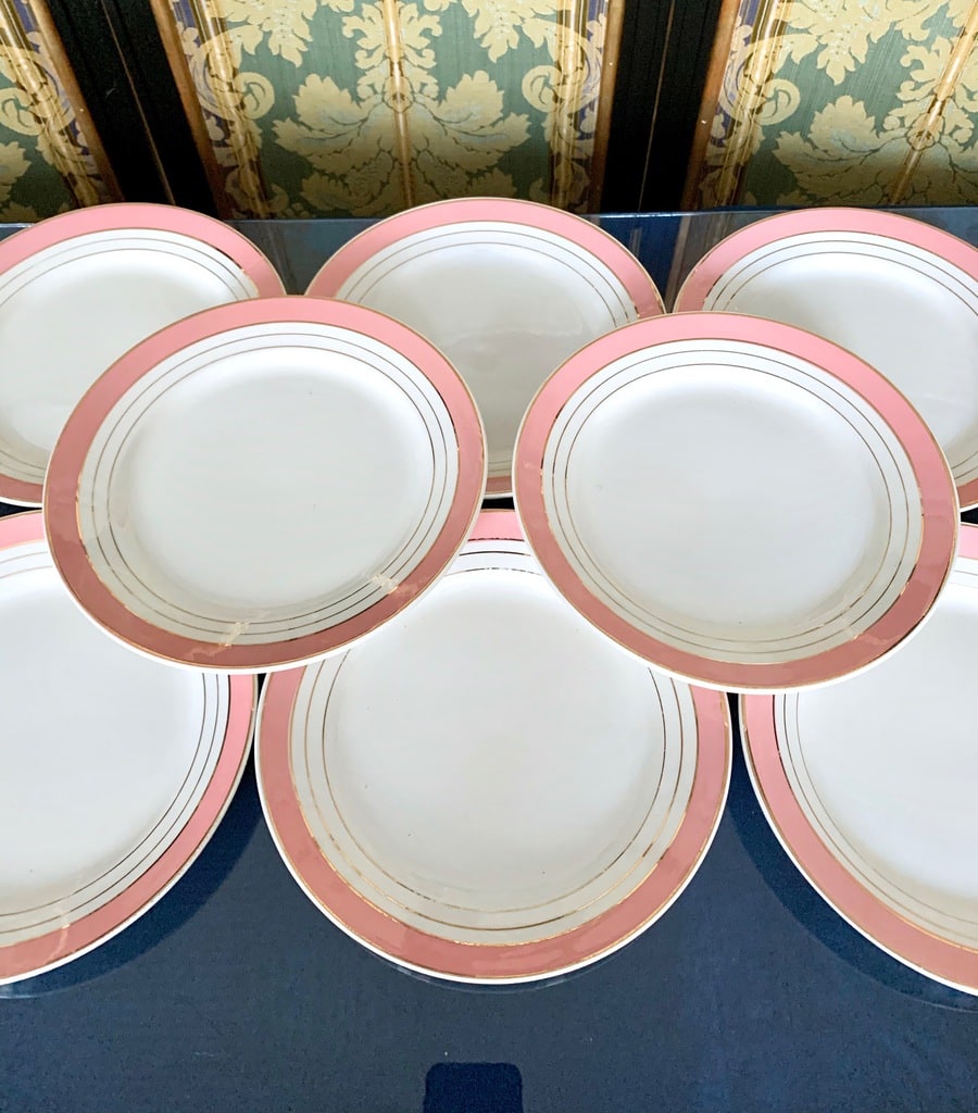 assiettes-rose-demi-porcelaine-filet-or