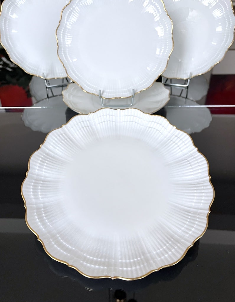assiettes-plates-vintage-porcelaine-de-limoges