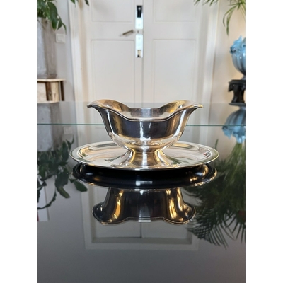 sauciere-metal-argente-christofle-plateau-accessoires-de-table-vintage-art-de-la-table-brocante-antiquites