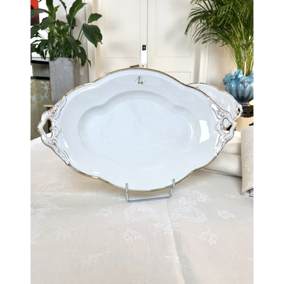 plat-de-service-porcelaine-blanche-limoges-jean-pouyat-service-de-table-francais-brocante-antiquaire
