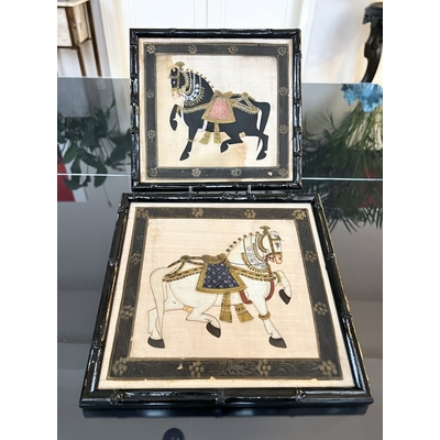 peinture-sur-soie-ancienne-napoleon-iii-cadre-bois-noirci-decoration-interieure-classique-france-brocante-antiquaire