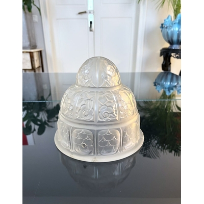globe-de-lustre-art-deco-verrerie-des-hanots-verre-moule-presse-depoli-brocante-luminaires-anciens-antiquites