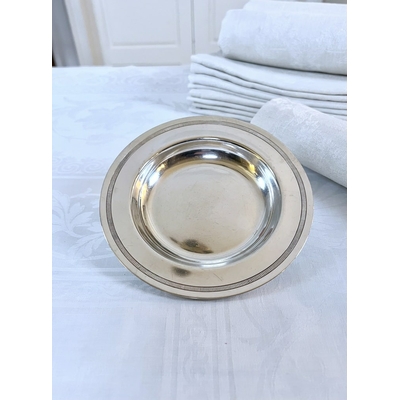 dessous-de-bouteille-metal-argente-gallia-christofle-style-art-deco-vaisselle-moderne-accessoire-de-table-vintage-brocante-antiquaire
