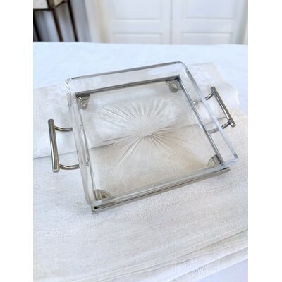 vide-poche-moderne-art-deco-verre-sur-plateau-metal-decoration-vintage-brocante-antiquaire