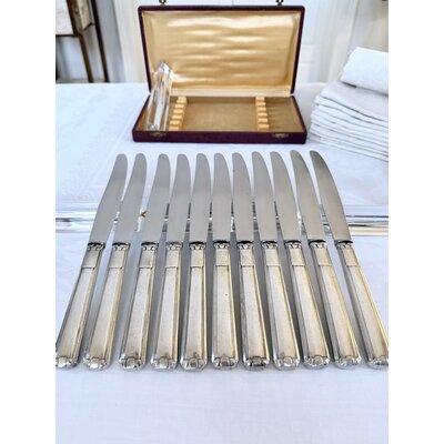 couteaux-art-deco-manche-metal-argente-lames-inox-menagere-moderne-20e-siecle-brocante-antiquaire