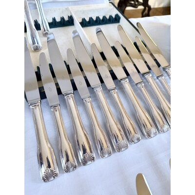 menagere-art-deco-24-couteaux-coffret-metal-argente-lames-acier-inoxydable-art-de-la-table-modele-coquille-brocante-antiquaire
