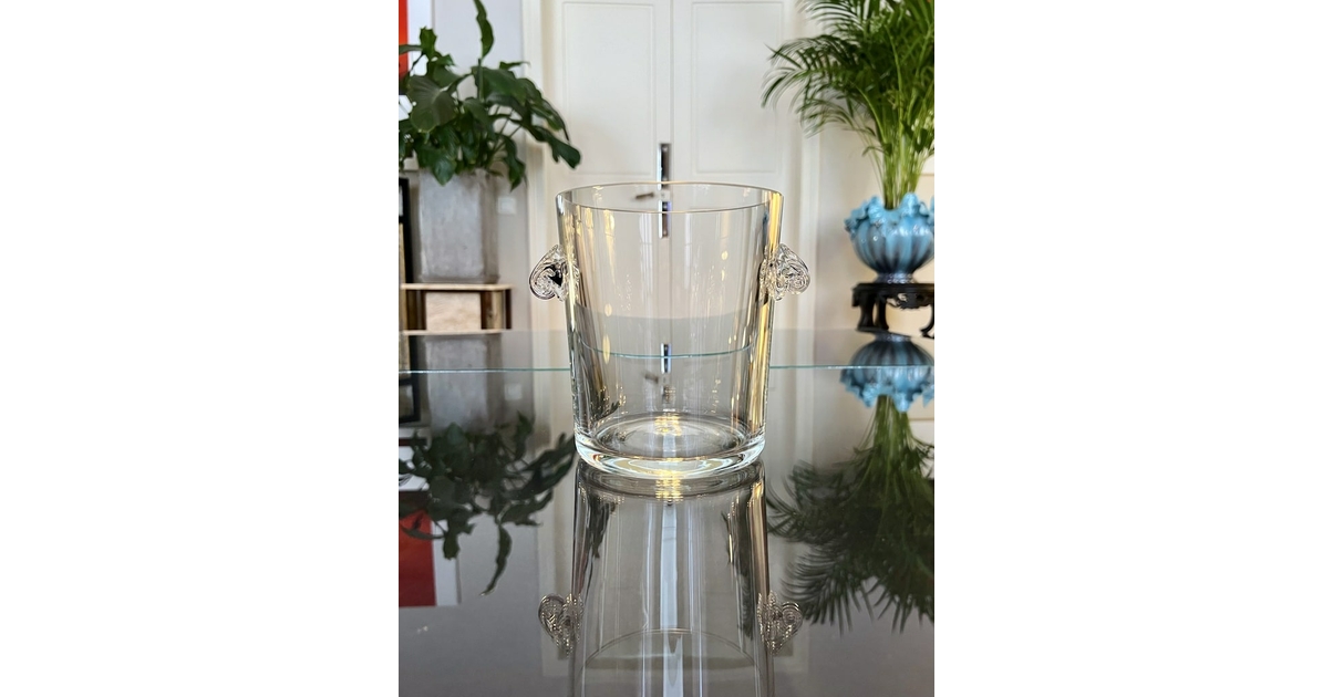 Seau à Glace Vintage En Cristal Taillé - Transparent - Occasion