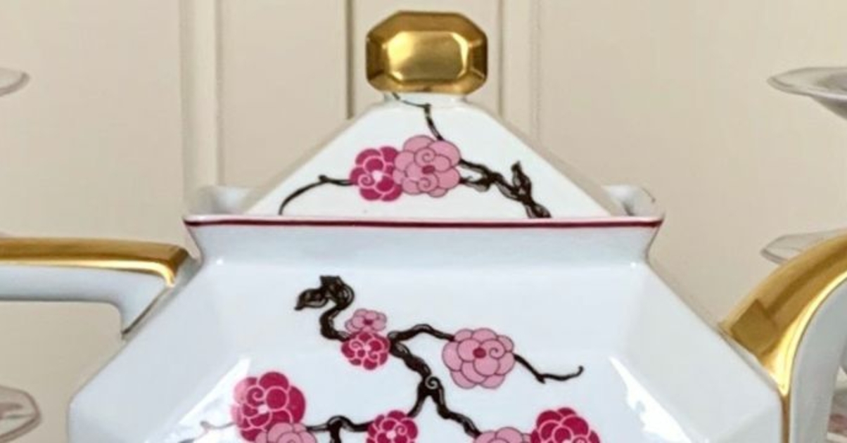 ANCIEN SERVICE À Café ou Thé en Porcelaine Doré BAVARIA EUR 39,00