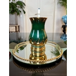 vase-vintage-verre-vert-et-or-boutique-en-ligne