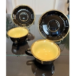 tasses-ancienne-bistrot-vaisselle-vintage-the-cafe-noir-jaune-or-brocante-en-ligne