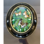 cadre-ancien-napoleon-III-bois-noirci-oeil-de-boeuf-papillons-cabinet-curiosite-boutique-en-ligne