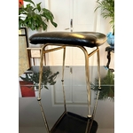 tabouret-siege-louis-sognot-arflex-skai-metal-dore-1950